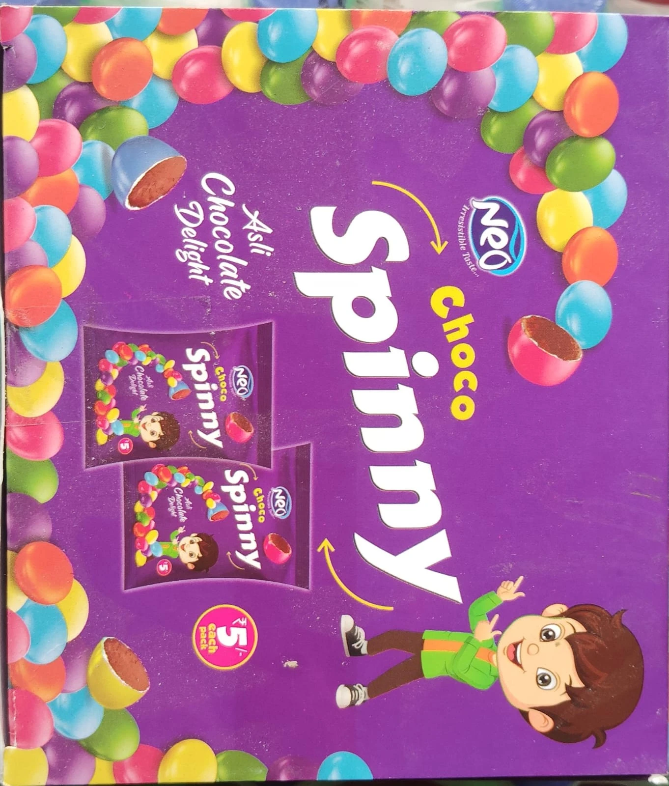 Neo Choco Spinny Gems 5rs (30pc)